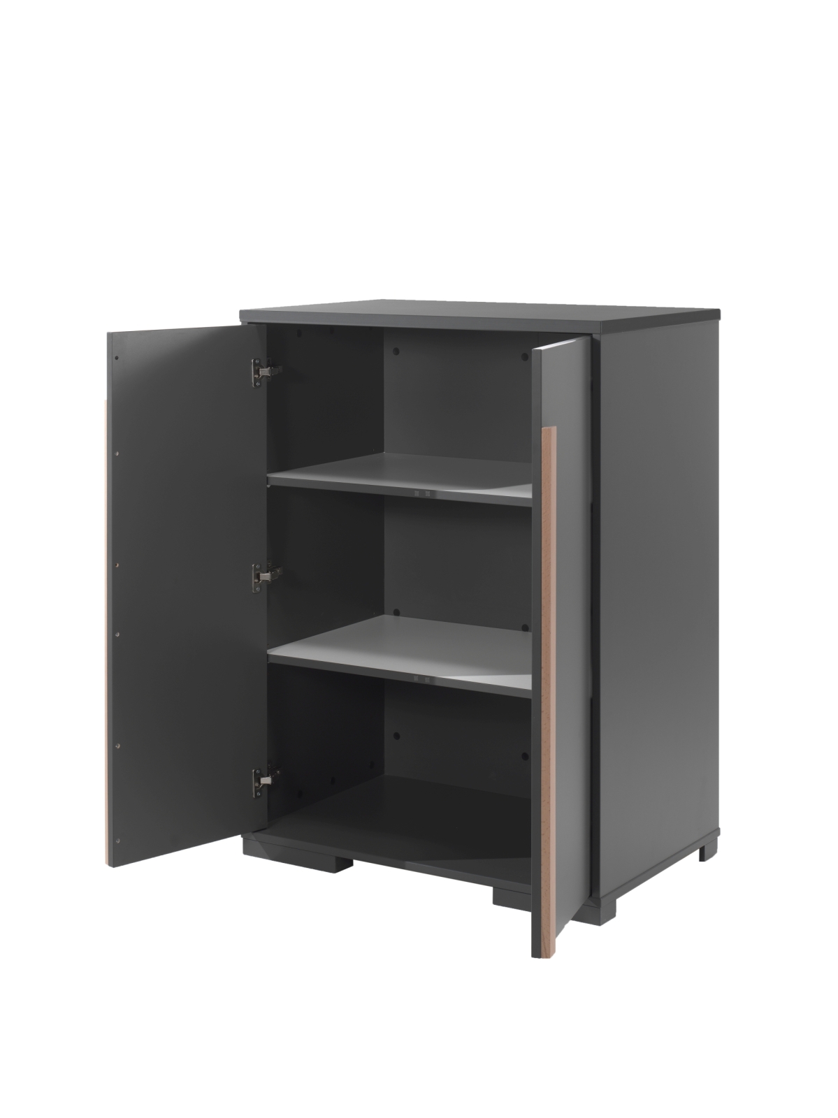 Kleiderschrank LONDON - anthrazit - 86 cm breit