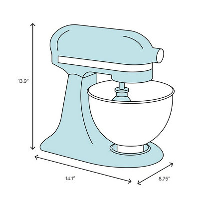 Batedeira KitchenAid de 10 velocidades e 5 litros.