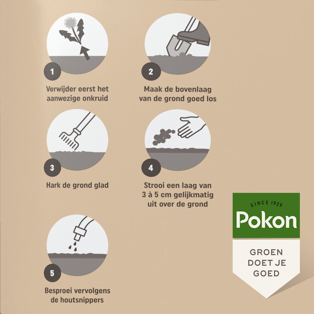 Pokon Houtsnippers Cacaobruin 45 L