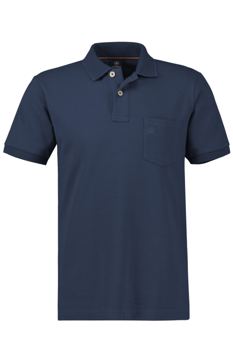 Lerros blauwe heren polo