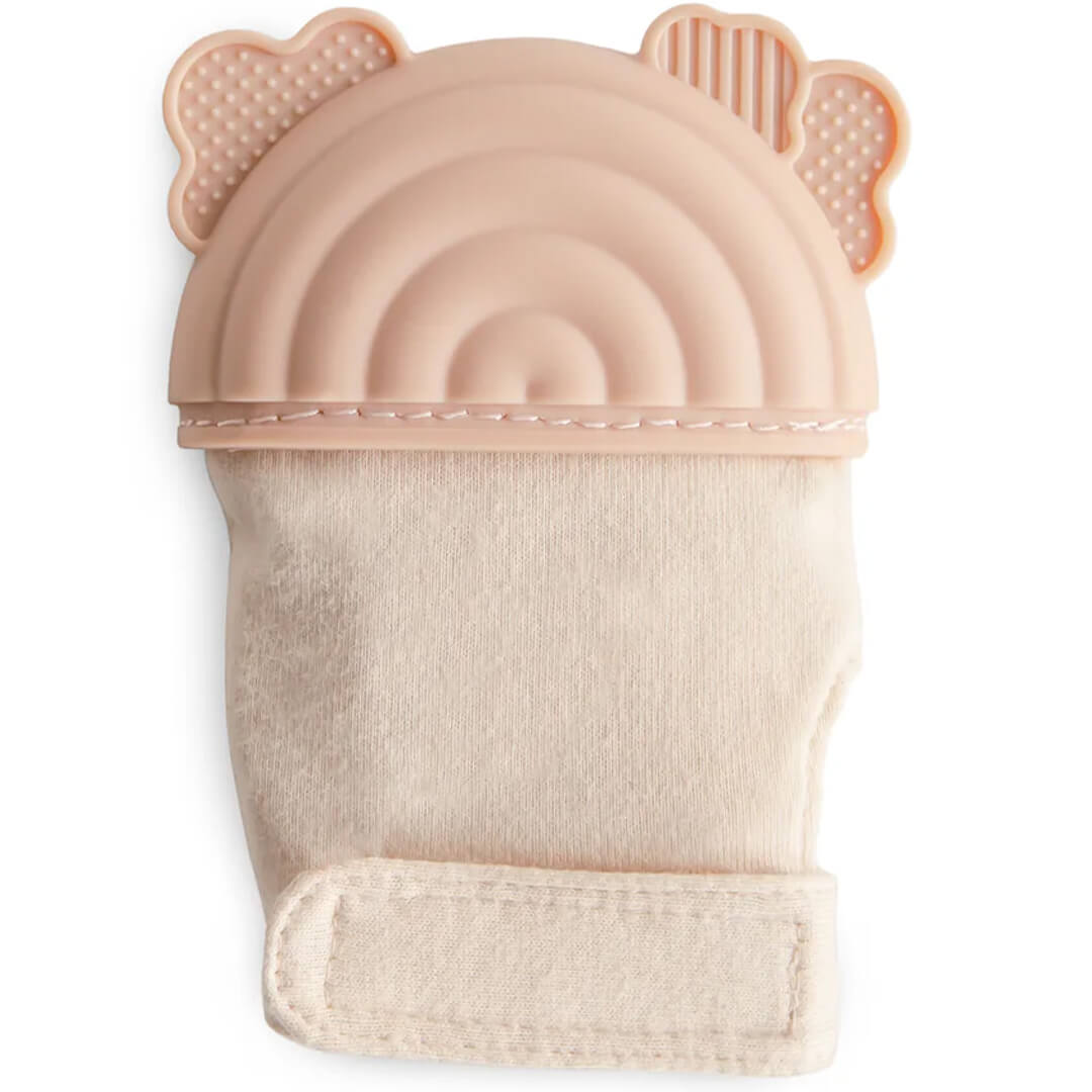 Mushie bijthandschoen blush