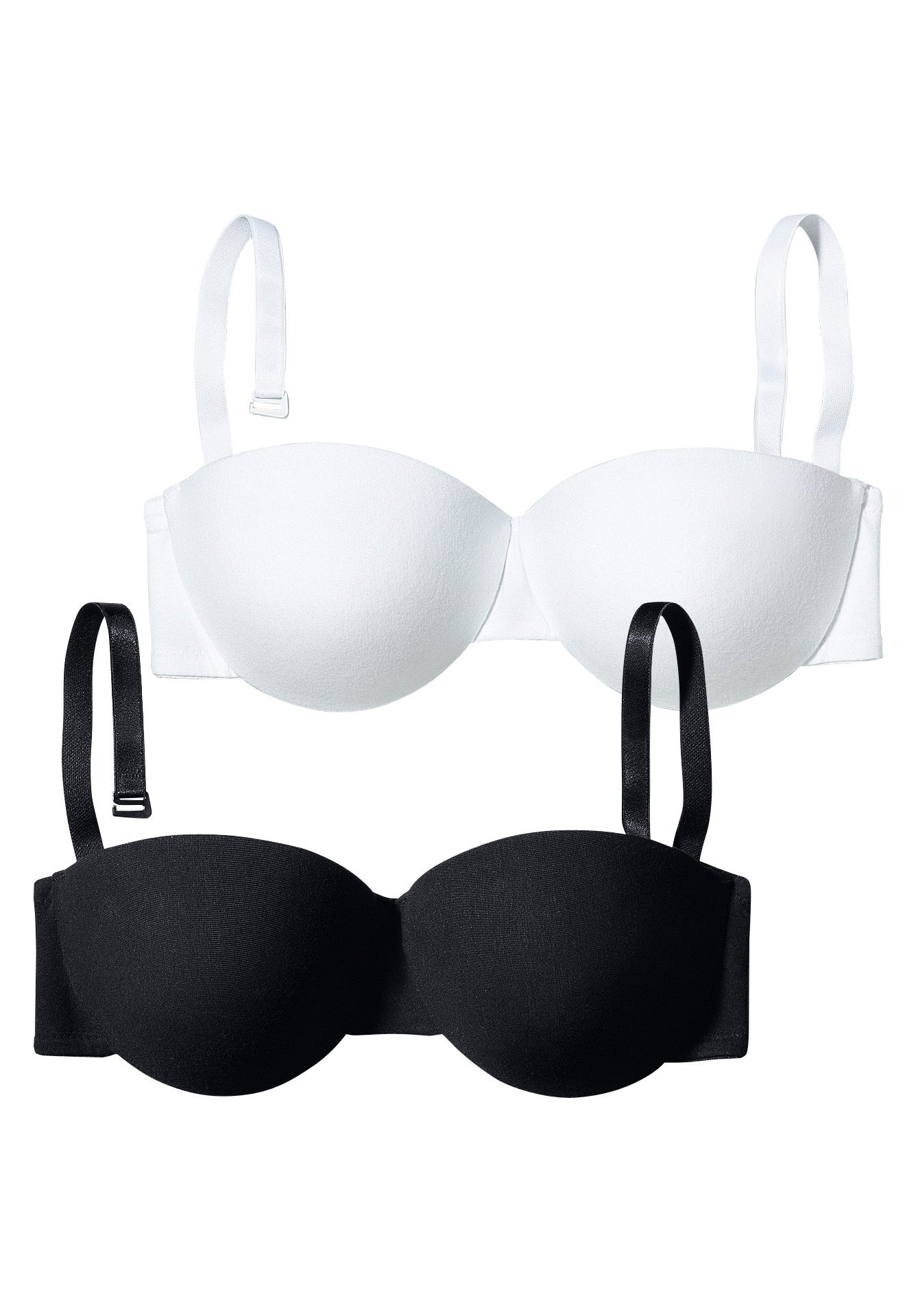 petite fleur Bügel-BH, 2 Stücker Packung, mit abnehmbaren Trägern aus Baumwolle