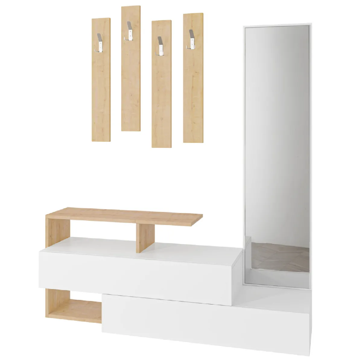 CONCEPT USINE Meuble d'Entrée & Porte-manteaux RAMAR