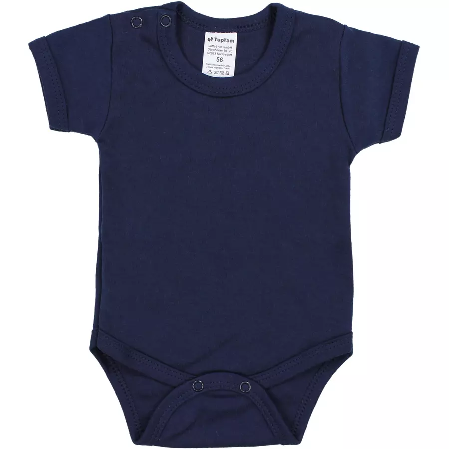 TupTam Jungen Baby Body Kurzarm 5er Pack grauweiß