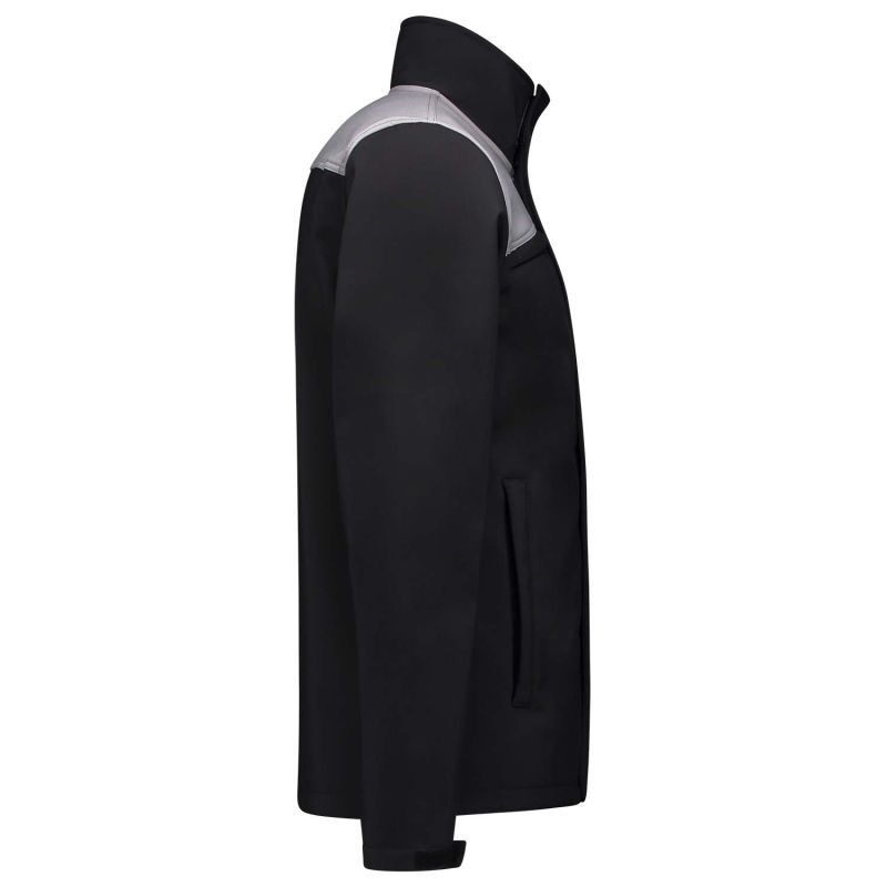 Tricorp Bicolor 402021 - Softshell jas - Zwart Grijs - 3XL