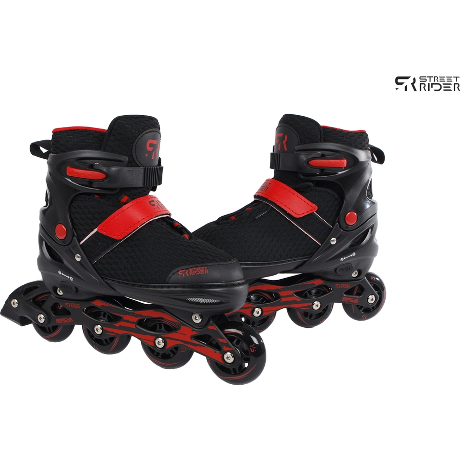 Van Manen Inlineskates Größenverstellbar Schwarz 38 - 42 Schwarz