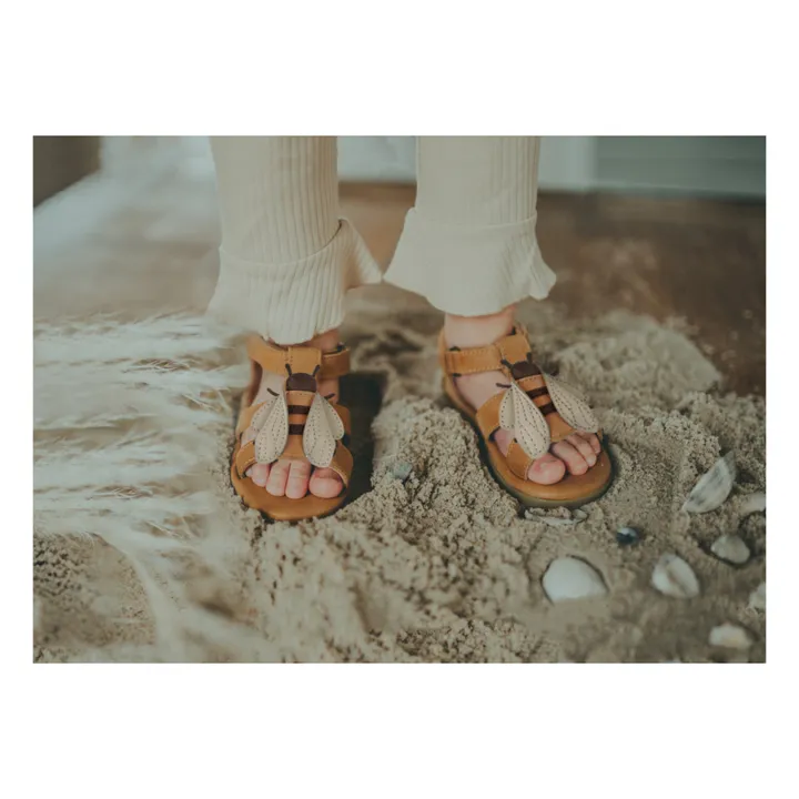 Donsje Sandales Tuti Sky Abeille Cuir | Ocre