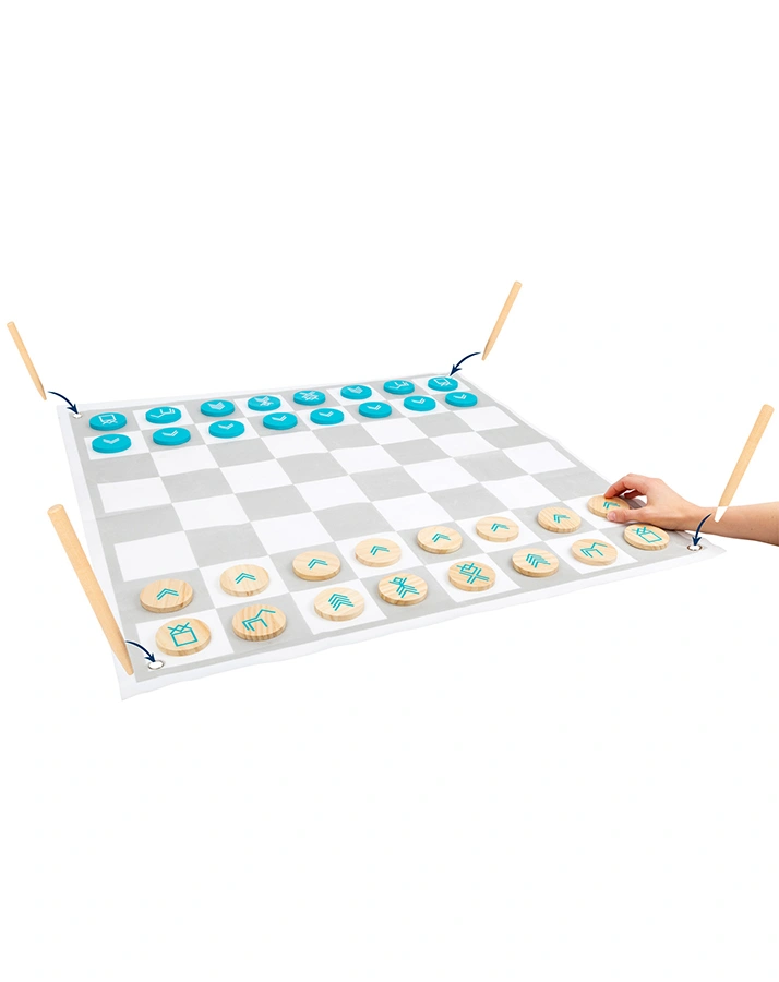 Garten-Spielzeug DAME UND SCHACH – ACTIVE 37-teilig