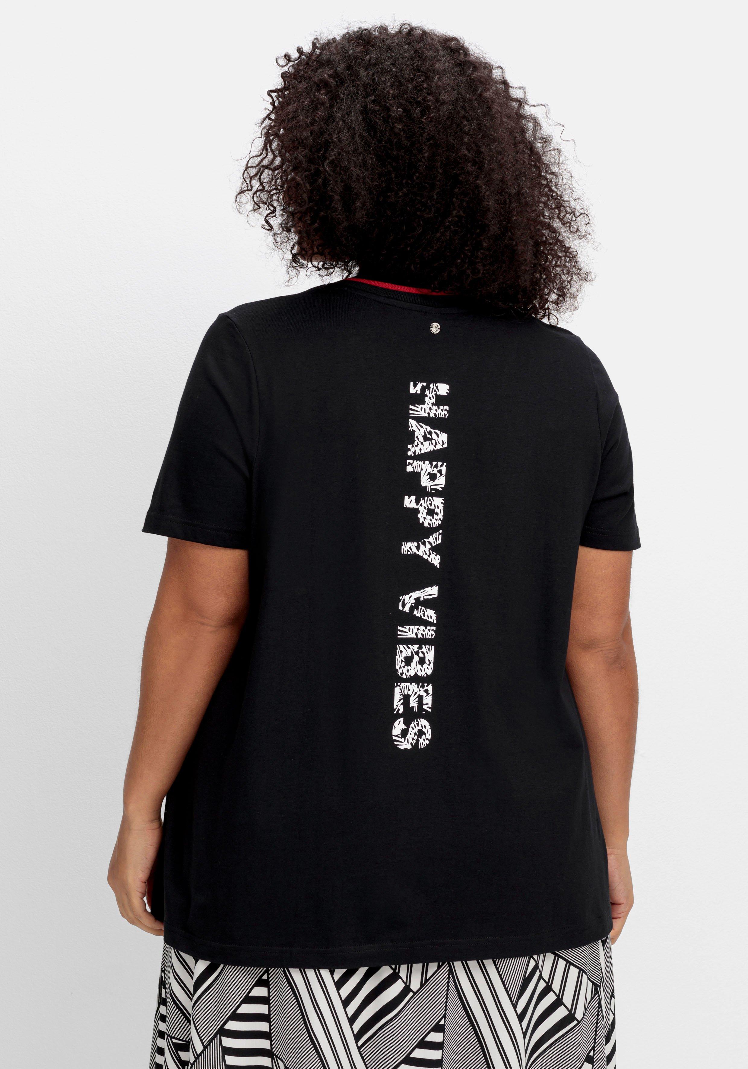 Shirt mit Statementprint auf dem Rücken