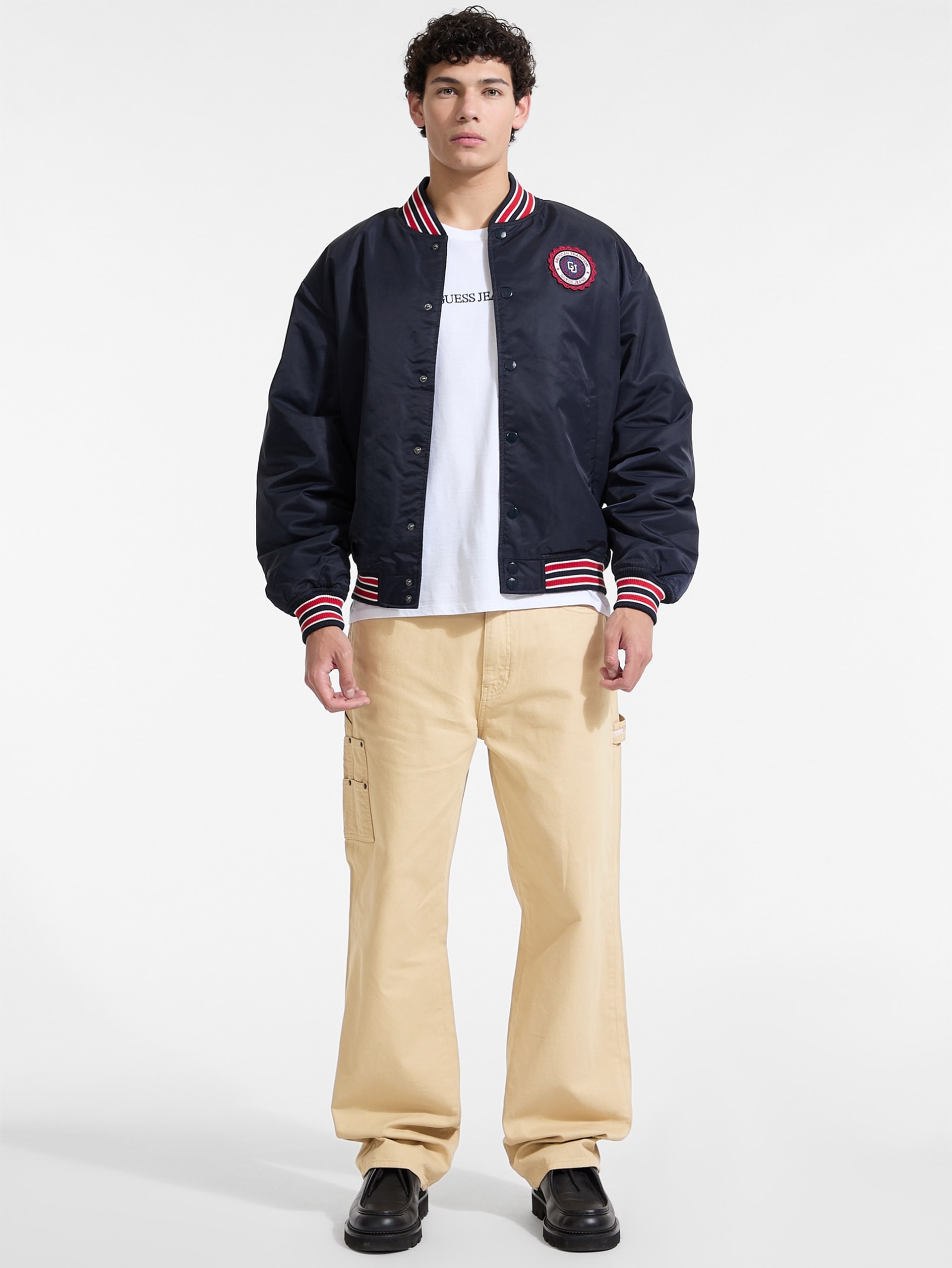 Jaqueta Varsity com Patch Bordado