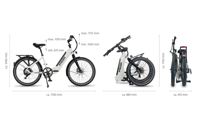 Blaupunkt Frida faltbares E-Bike 24 Zoll 250W