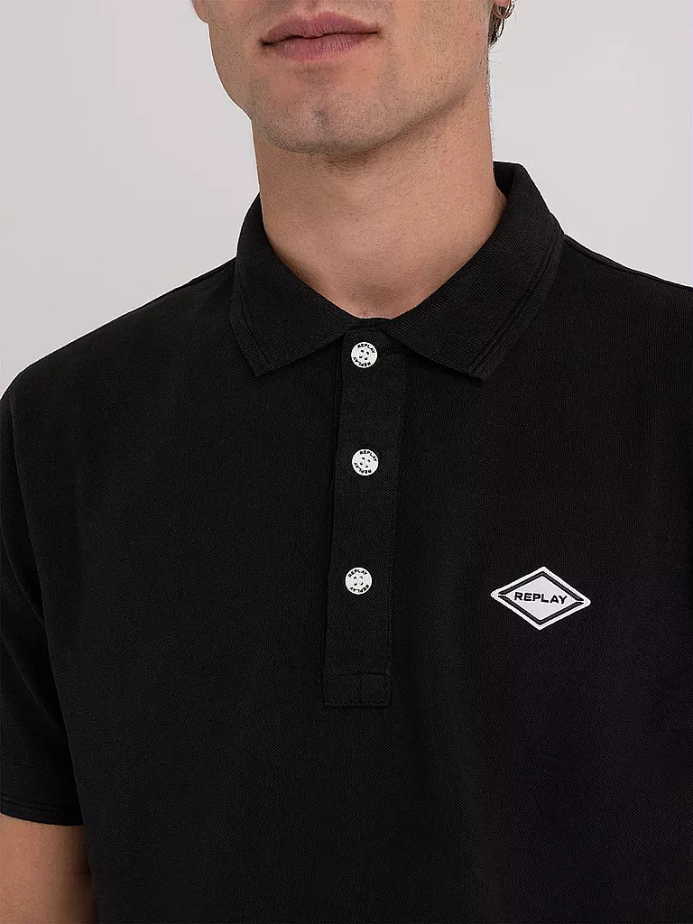 REPLAY Poloshirt  schwarz