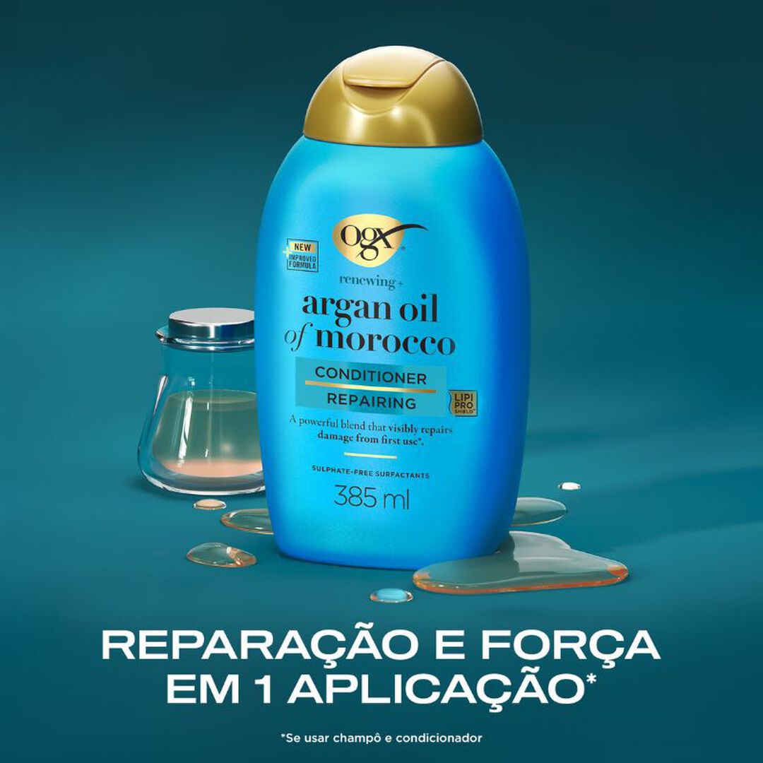 OGX Argan Oil of Morocco Condicionador Reparador Com Óleo de Argão de Marrocos - 385ml