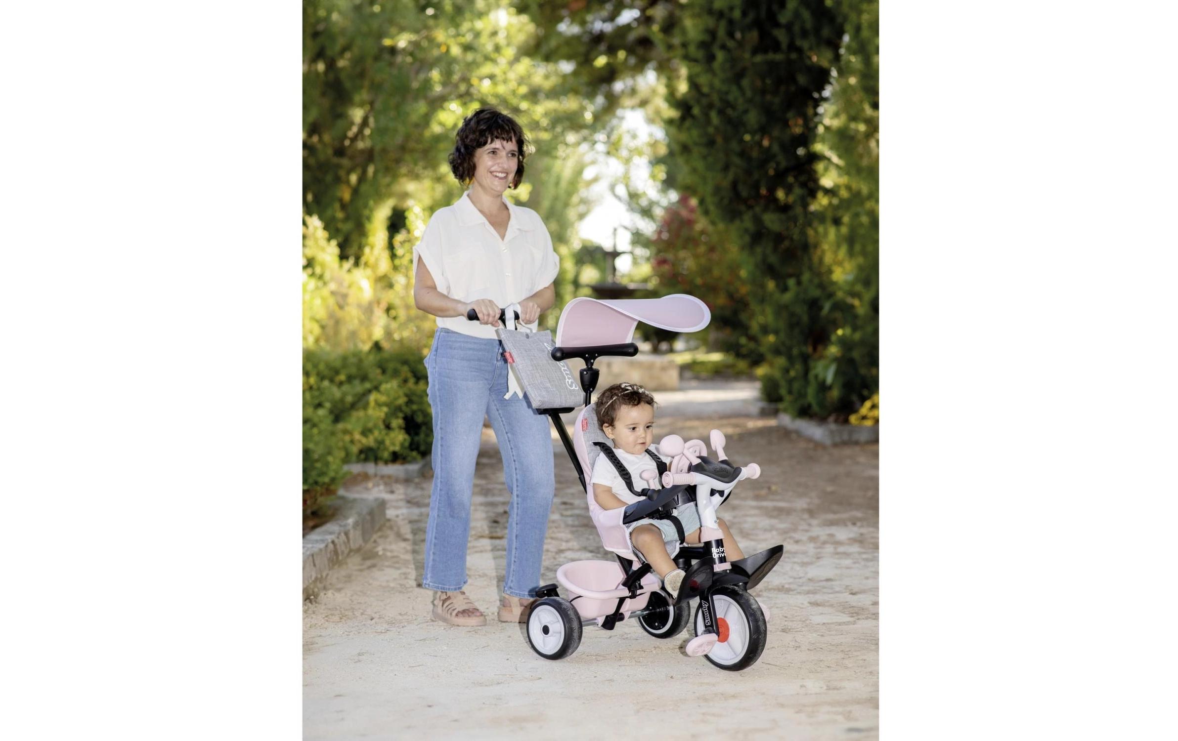 Dreirad Baby Driver Rosa3-in-1 Dreirad mit Sicherheitsfunktionen
