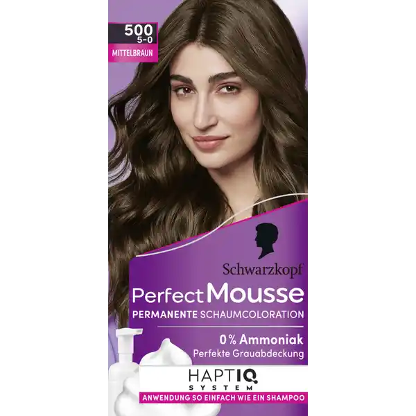 Perfect Mousse Schaumcoloration 500 Mittelbraun