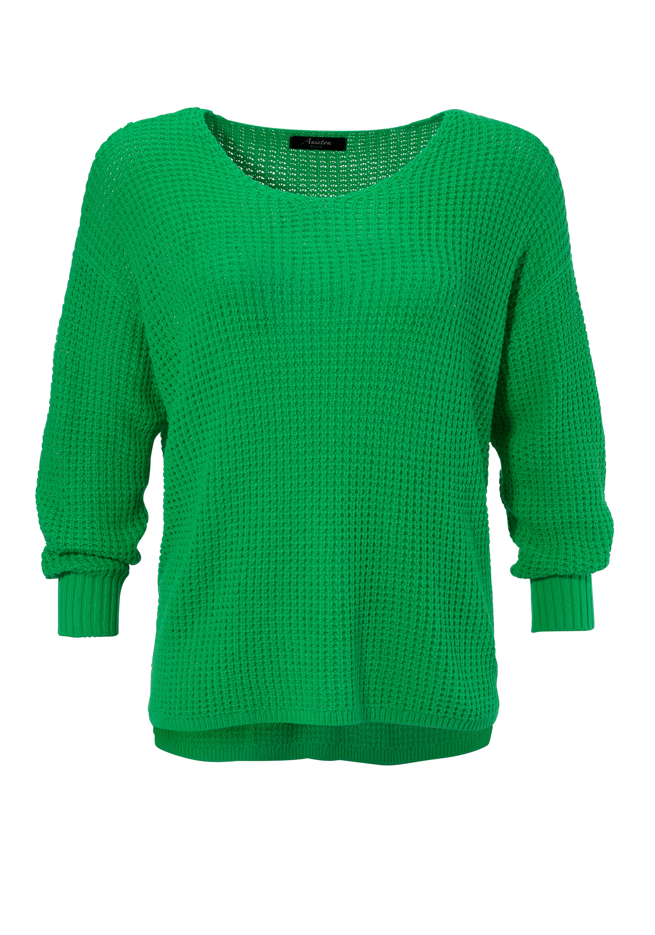 Aniston PLUS Strickpullover im dezenten Ajour-Strickmuster