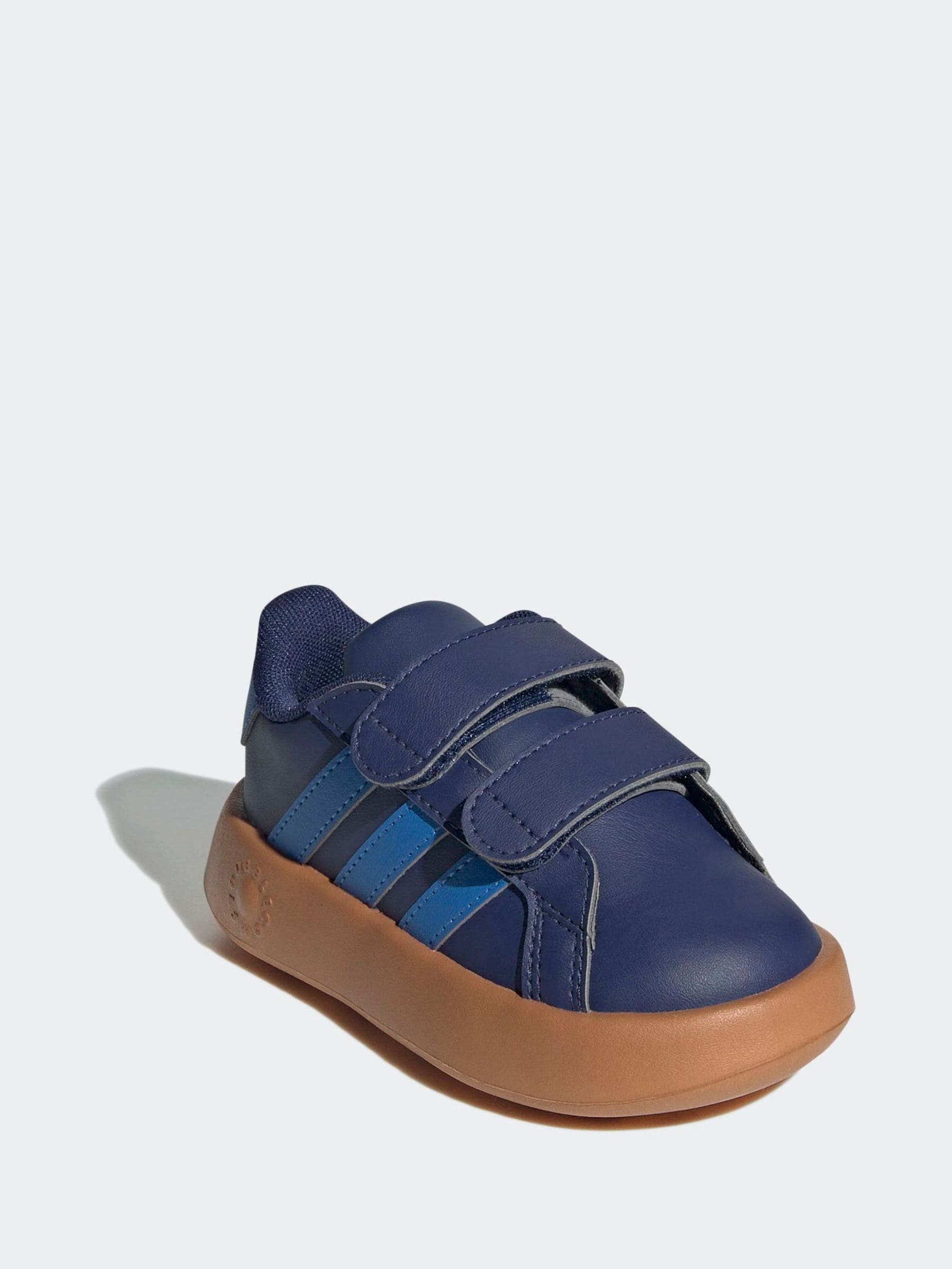 Marineblauw/blauw - adidas Grand Court 2.0 Hook and Loop Infant Trainers
