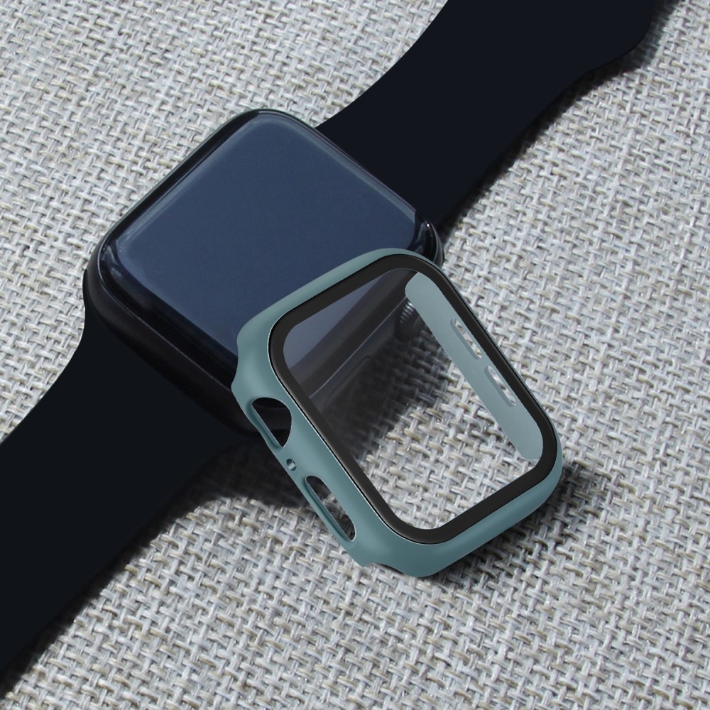 Apple Watch (44mm) Hardcase Bumper   Display Schutzfolie - Grün / Grau