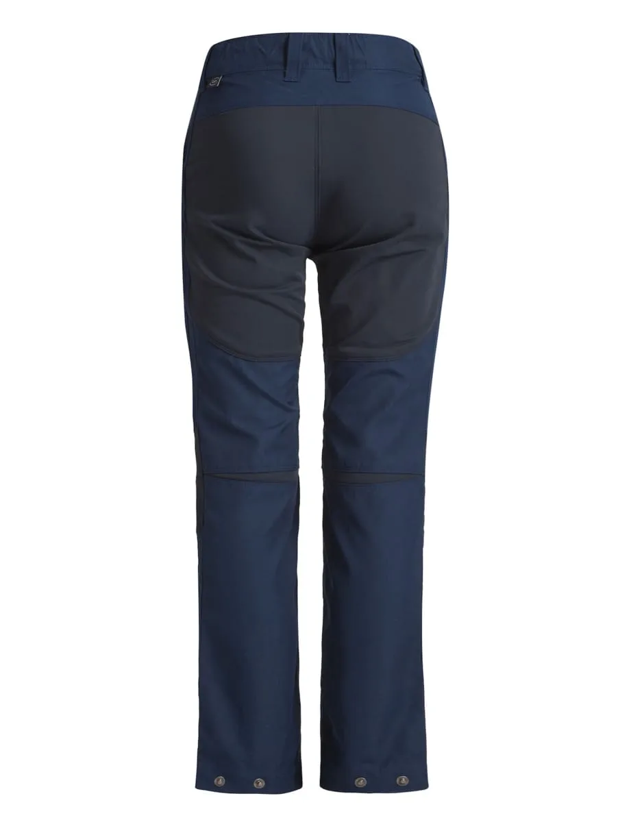 Lundhags Juniors' Fulu Rugged Stretch Hybrid Pant Light Navy/Deep Blue