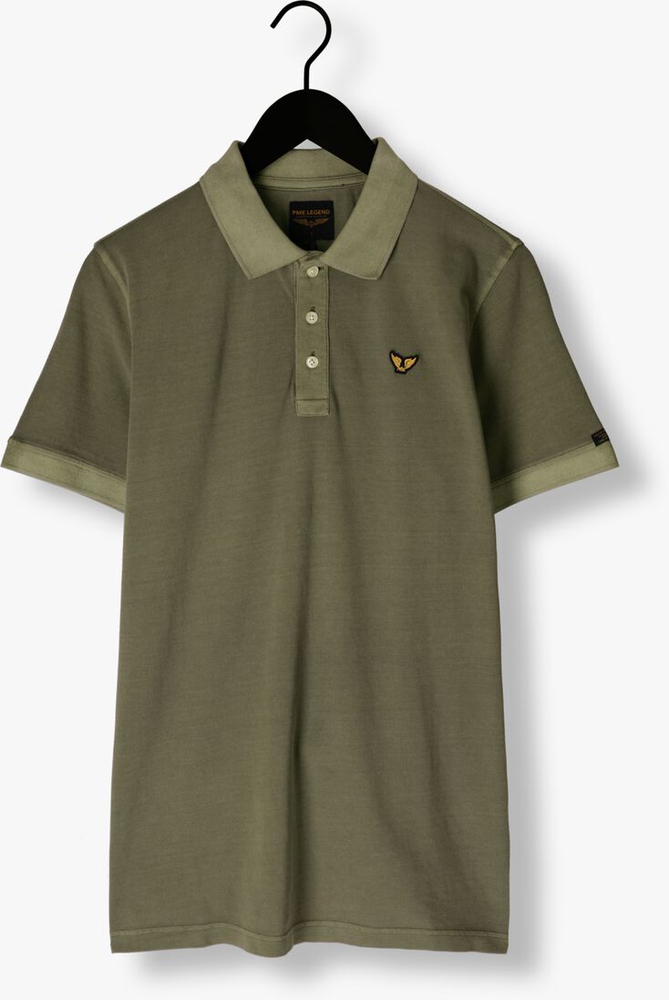 PME LEGEND groene pme legend polo short sleeve polo garment dye