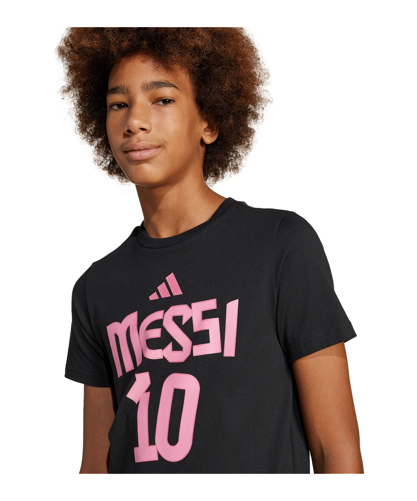 adidas Messi T-Shirt Kids Schwarz