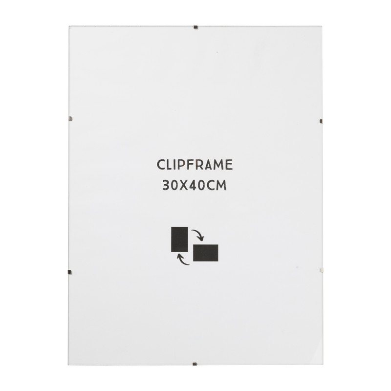 Fotolijst clip frame - glas - 30x40 cm