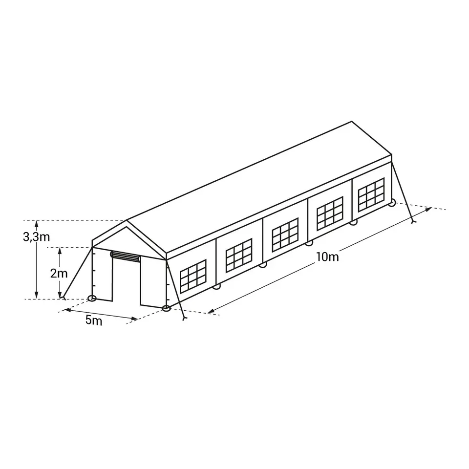 Happy Garden Tent ZONDA - Wit - Plastic