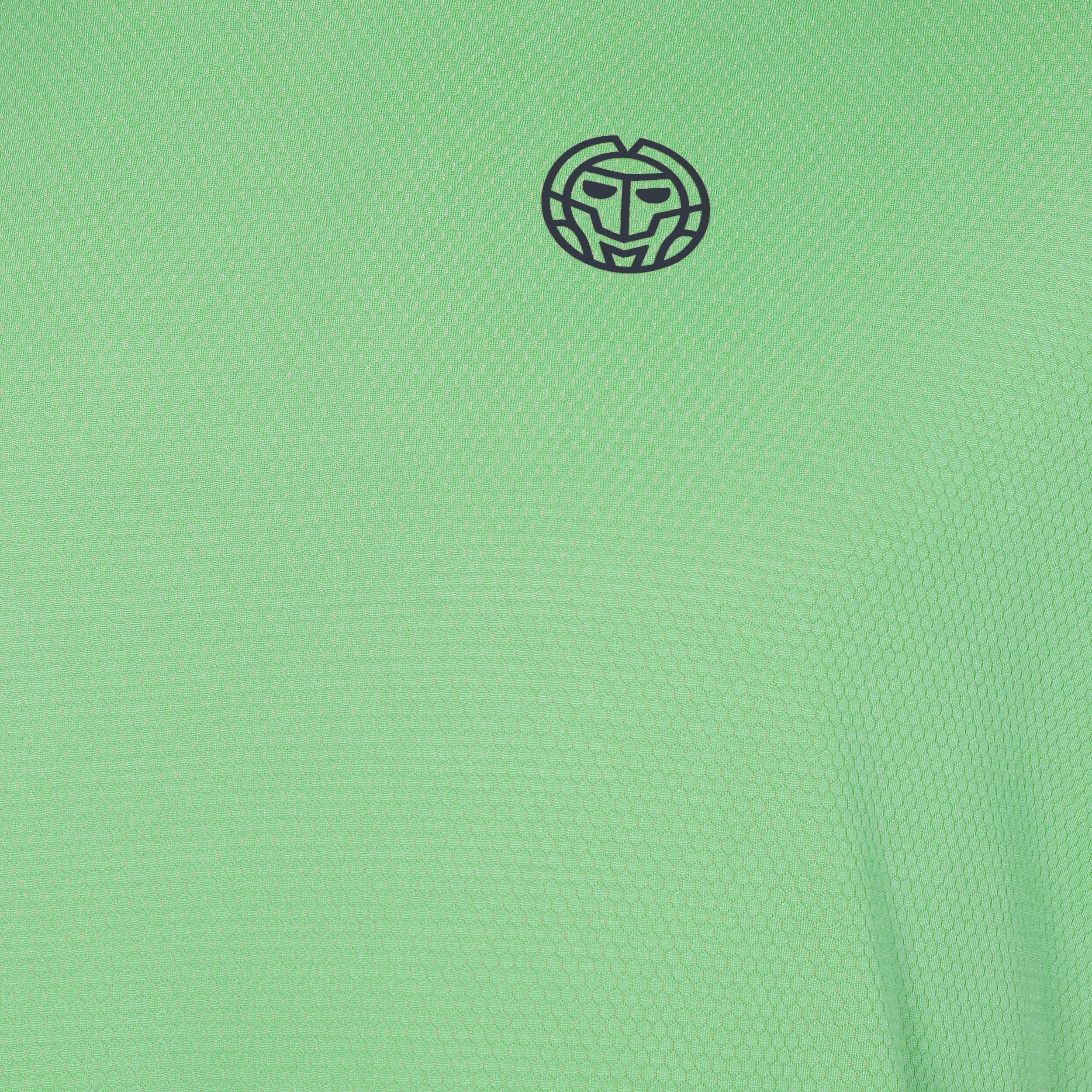 BIDI BADU Crew Inside Out V-Neck T-shirt Hommes - Vert Fluo , Bleu Foncé