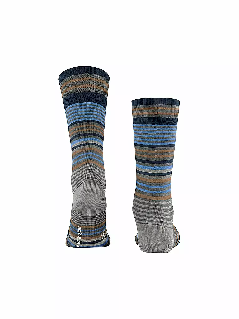BURLINGTON Herren Socken STRIPE 40-46 dark grey olive