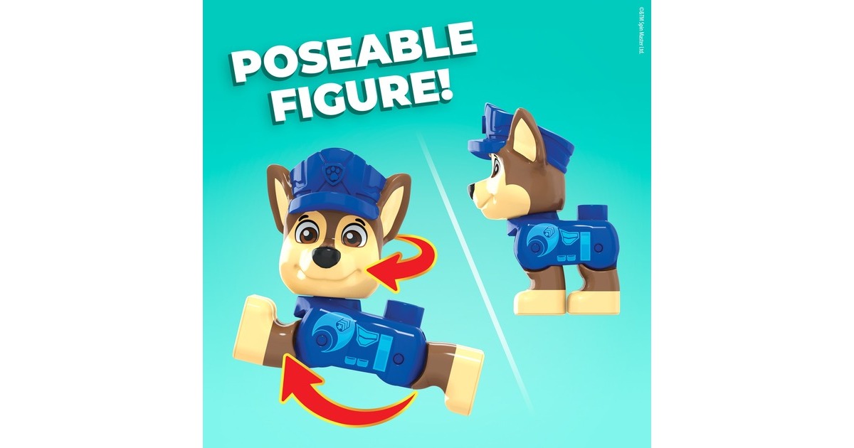 MattelPAW Patrol: The Movie - Chase’s City Police Cruiser Set Constructiespeelgoed