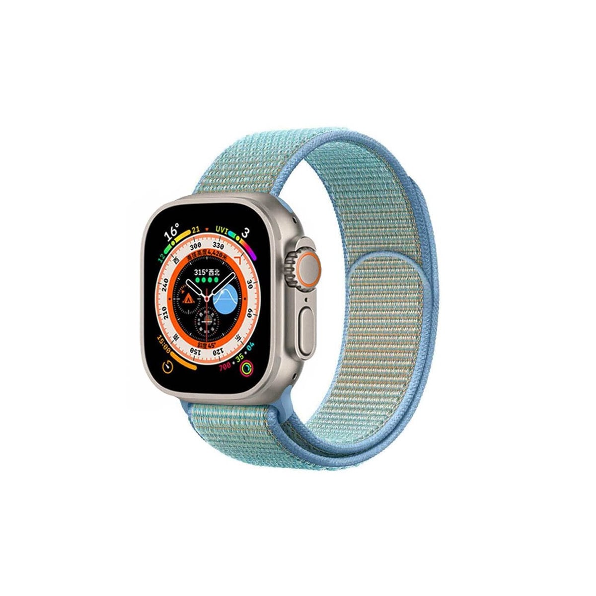 Nylon klokkerem Apple Watch Ultra 2 (49mm) - Corn flower