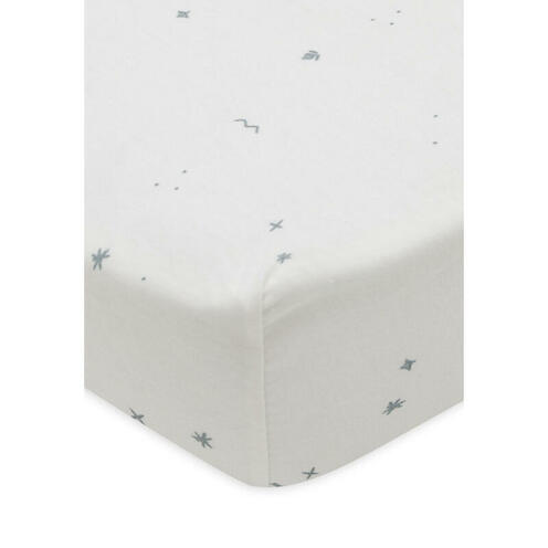 Drap housse jersey 60x120cm Twinkling - Sea green - JOLLEIN