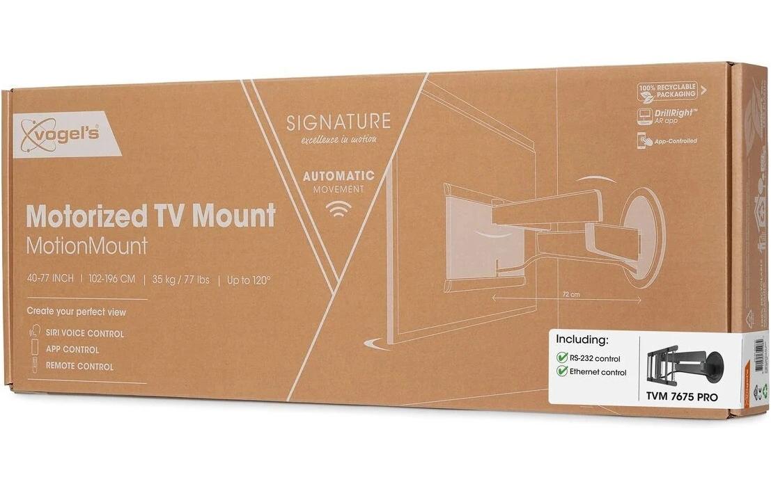 Wandhalterung PRO SIGNATURE TVM 7675P Schwarz<br>Elektrische TV-Wandhalterung