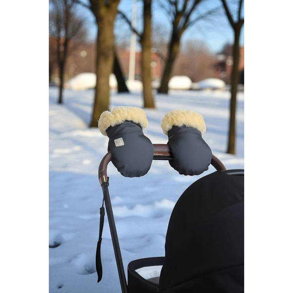KaiserKaiser   REFLECT Lammfell Kinderwagenhandschuh anthracite