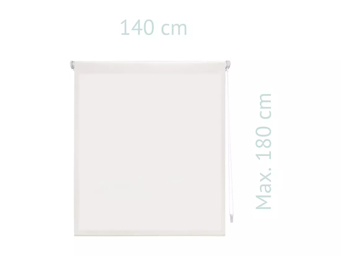 Store enrouleur Easyfix Polyester Translucide Crème 140 x 180