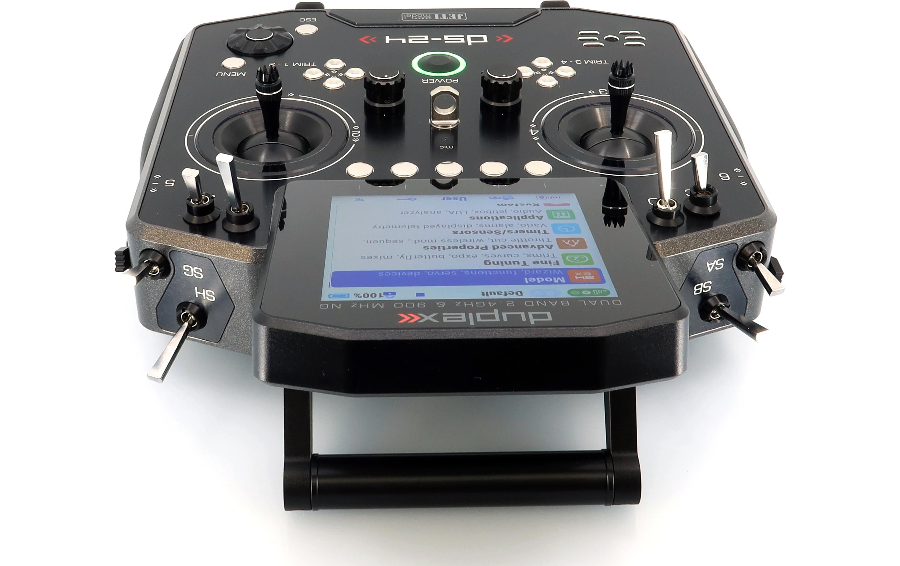 Fernsteuerung DS-24II Gray 24 Kanal, Duplex EX<br>Professioneller 24-Kanal-Sender mit Geber auf Rückseite