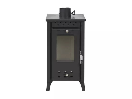 Poêle à bois Matilde Nera puissance 7,7 kW L33xp38,5xh74