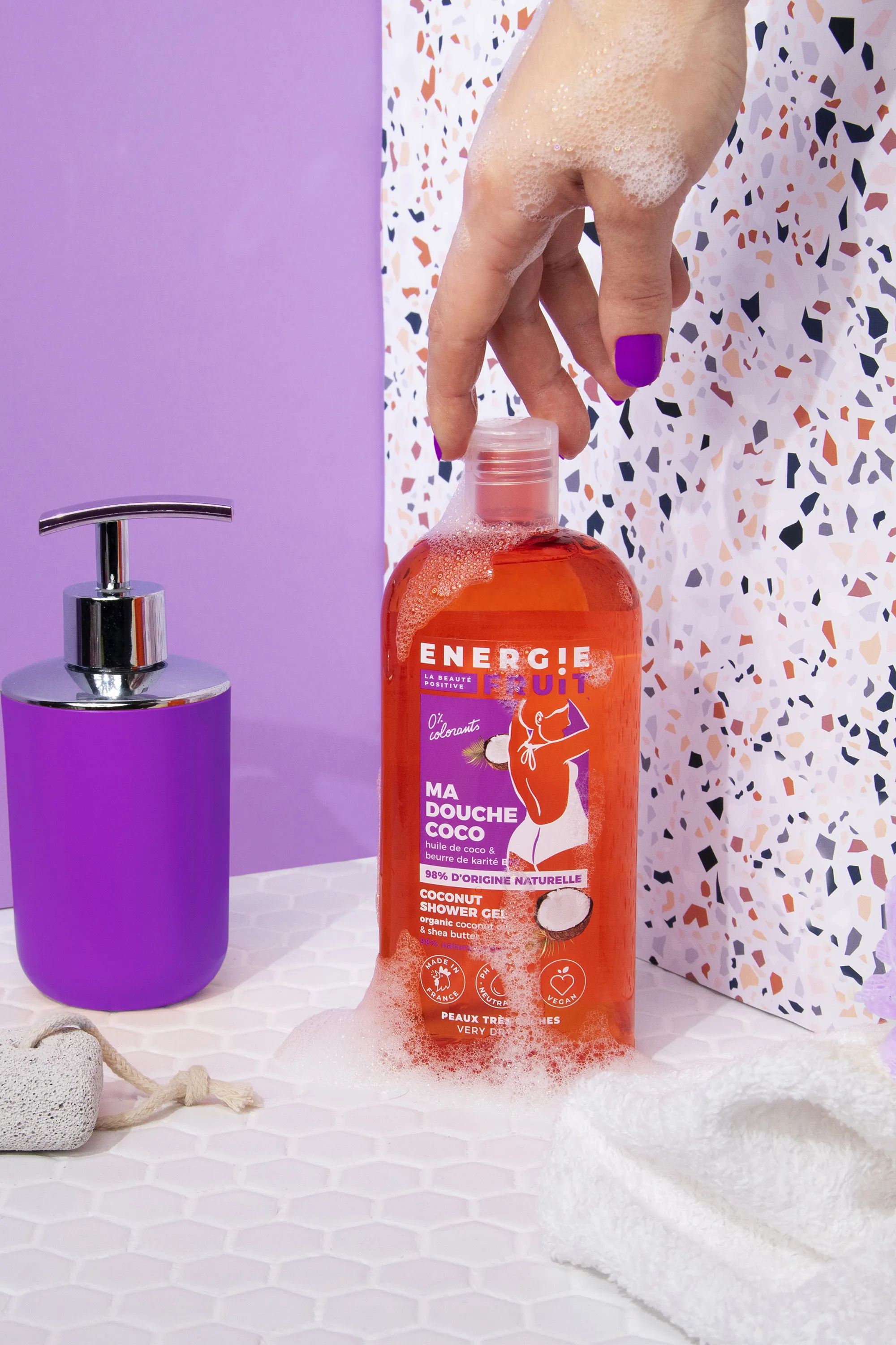 Energie Fruit Gel douche coco & beurre de karité-500 ml