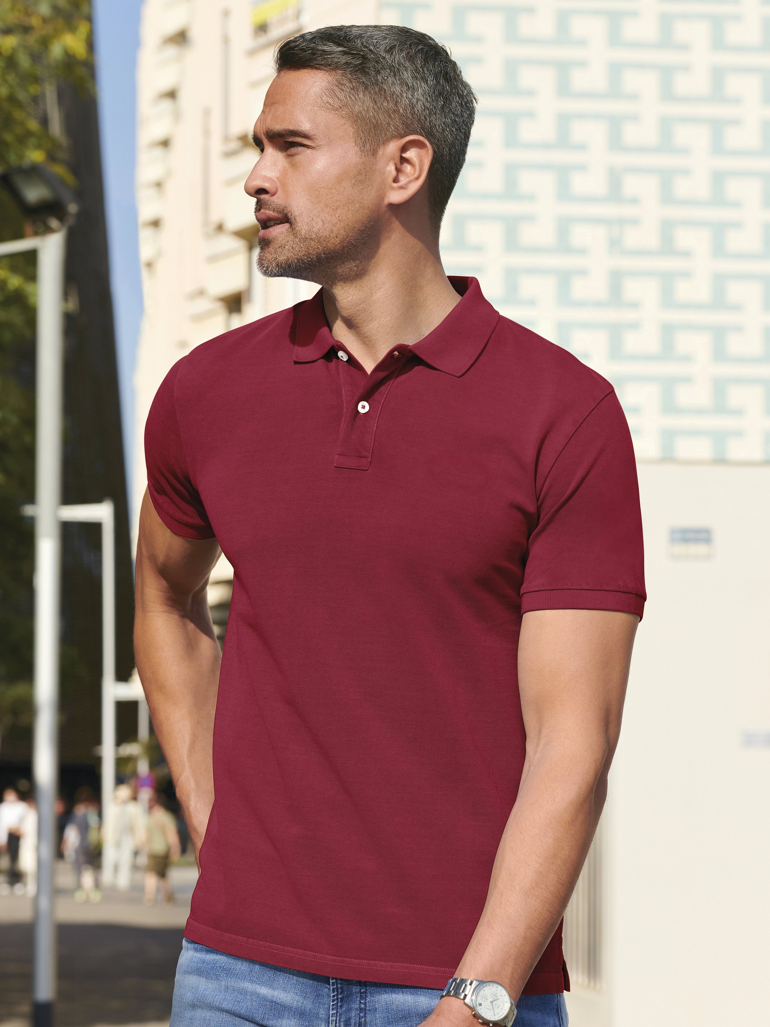 Polo-Shirt mit 1/2-Arm