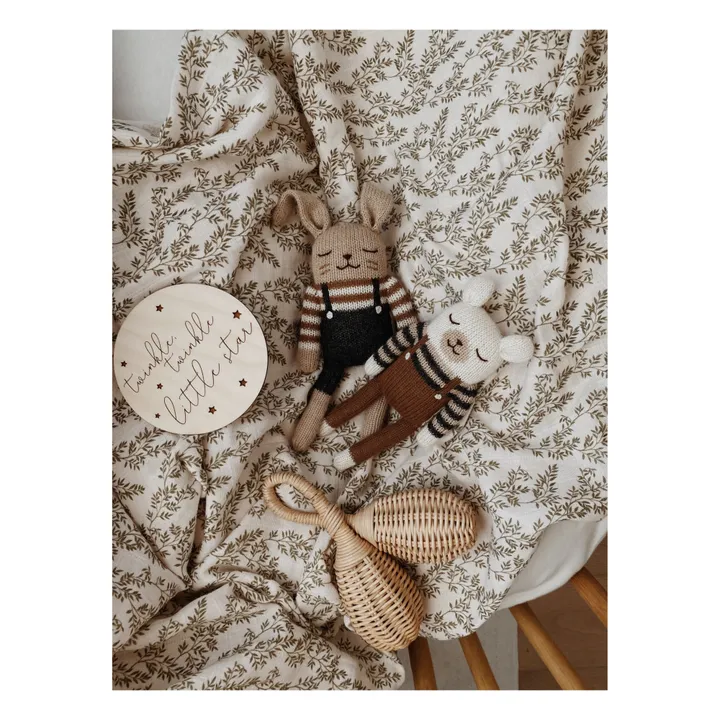 Main Sauvage Doudou Lapin salopette | Noir