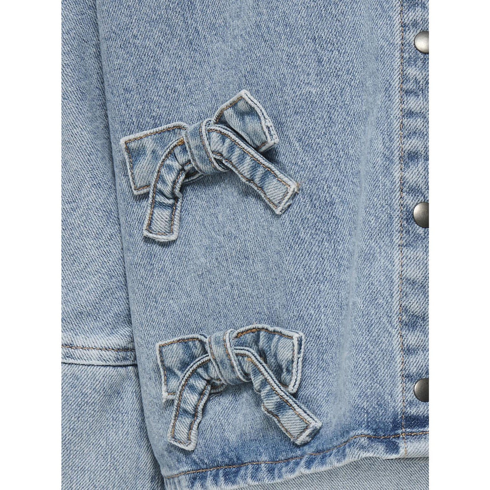 Køb kids ONLY Light Blue Denim Grace 7/8 Sløjfe Skjorte Denim