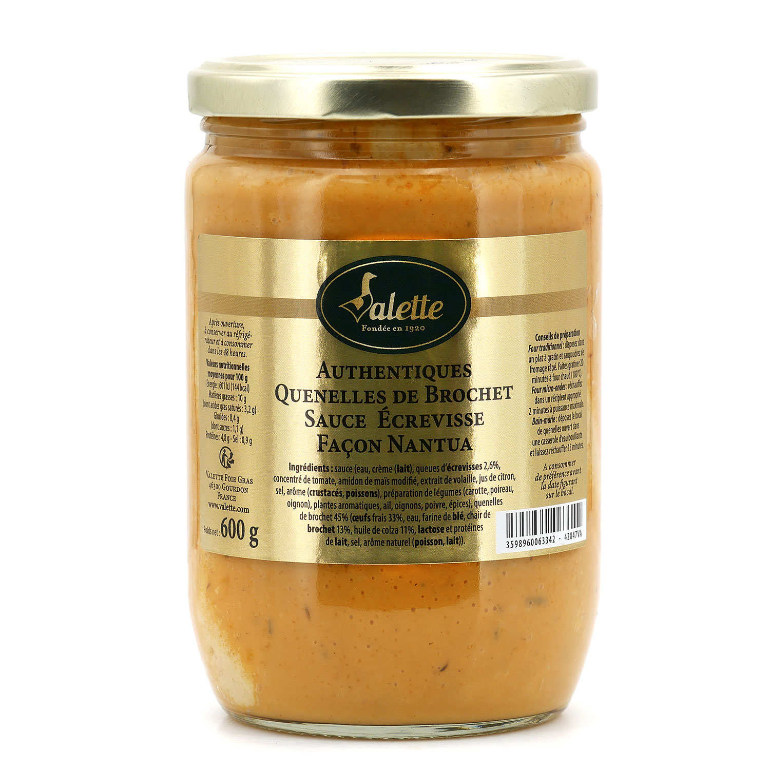 Quenelle de brochet sauce écrevisses façon Nantua