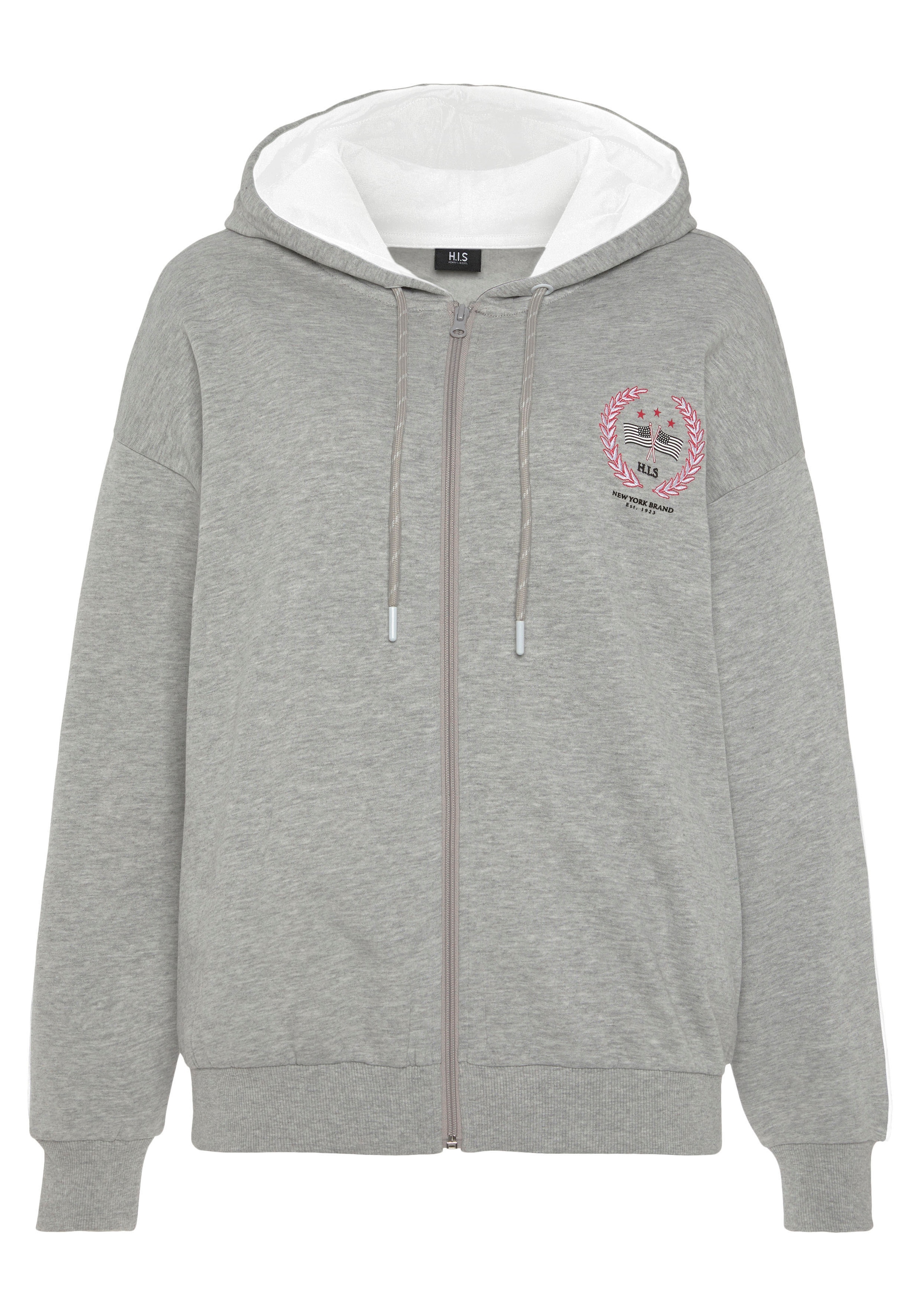 H.I.S Sweatjacke , mit schöner Stickerei, Loungeanzug