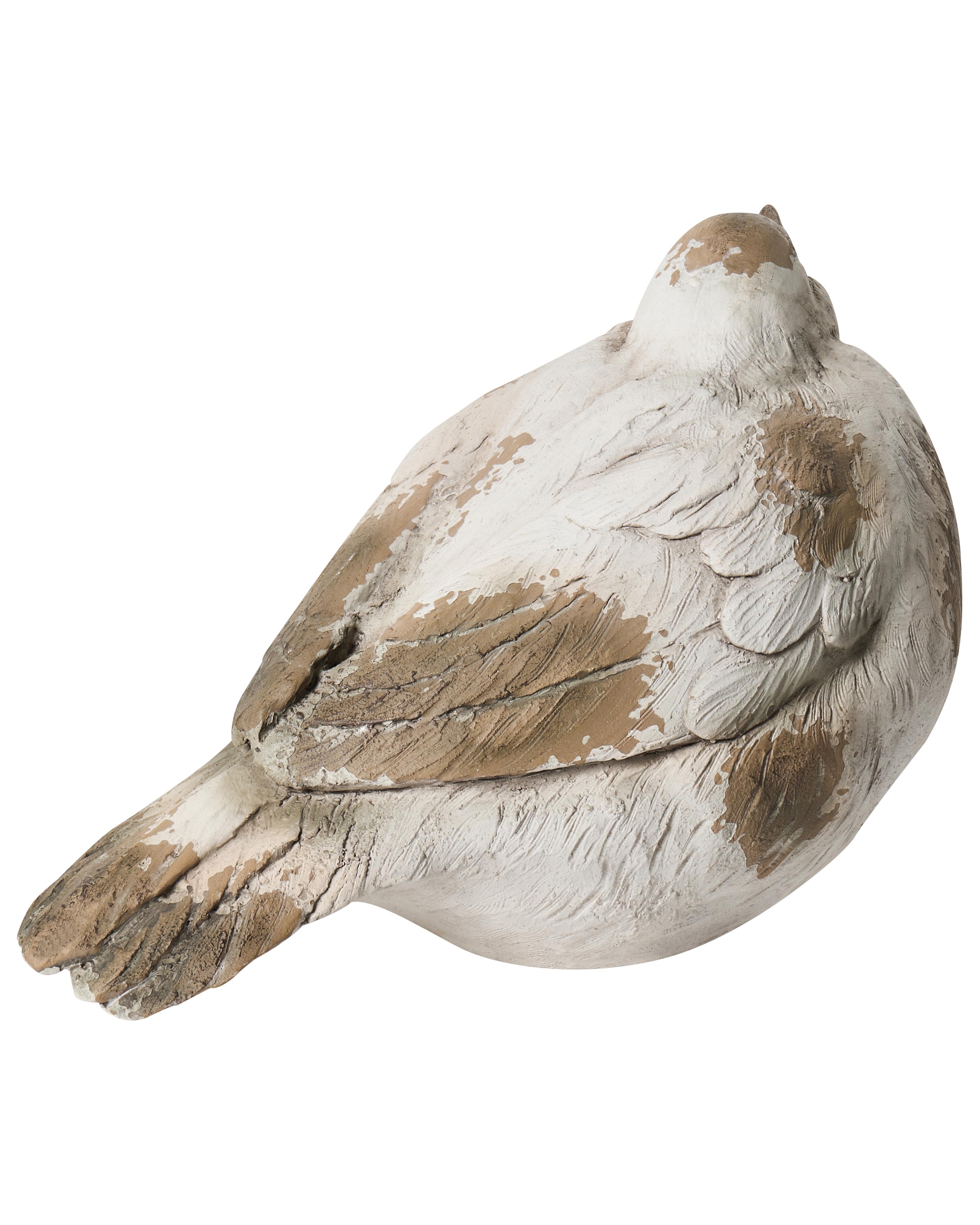 Set van 3 tuinbeelden ANGHIARI Vogel Beige