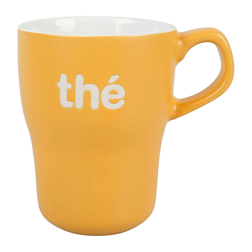 Mug grès THÉ jaune 29cl
