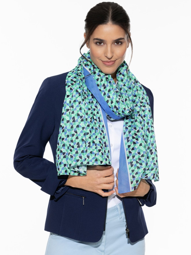 Swiss Cotton-Schal Mosaik