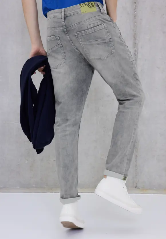 Regular Fit Jeans - clear grey random wash