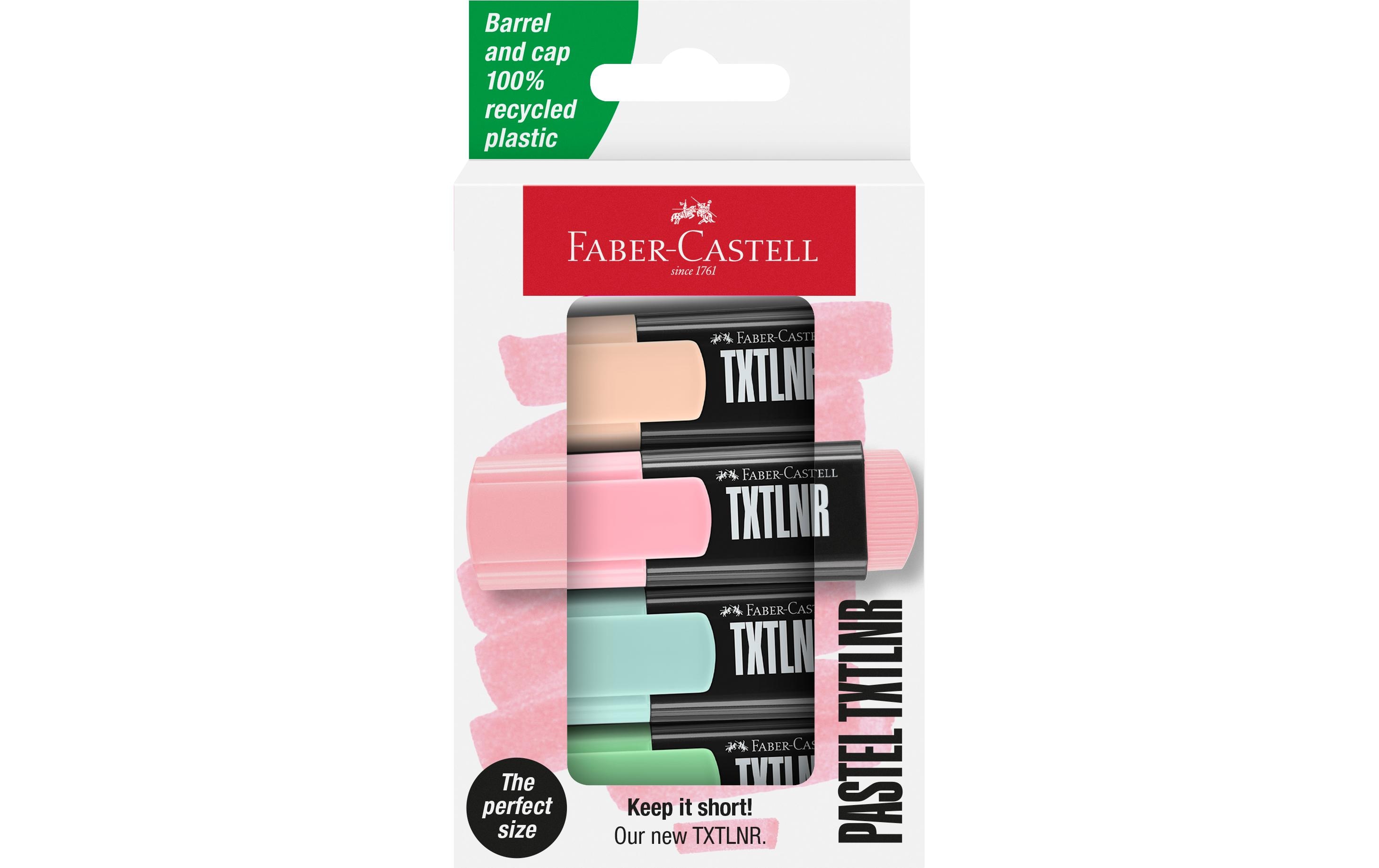 Textmarker TXTLNR Pastell 4er Set KartonetuiIdeal für präzises Markieren