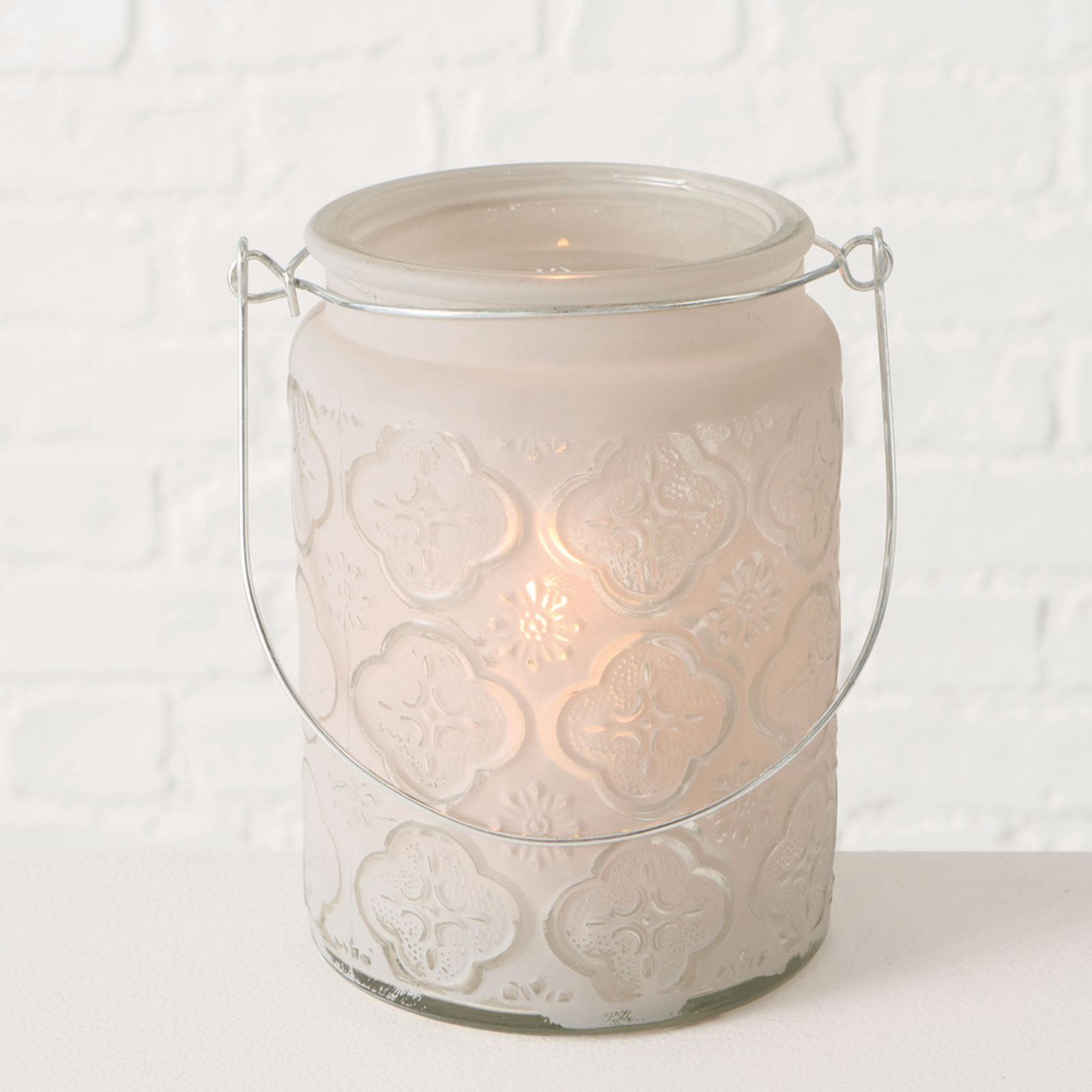 Windlicht - sortiert - Glas - 13 cm hoch