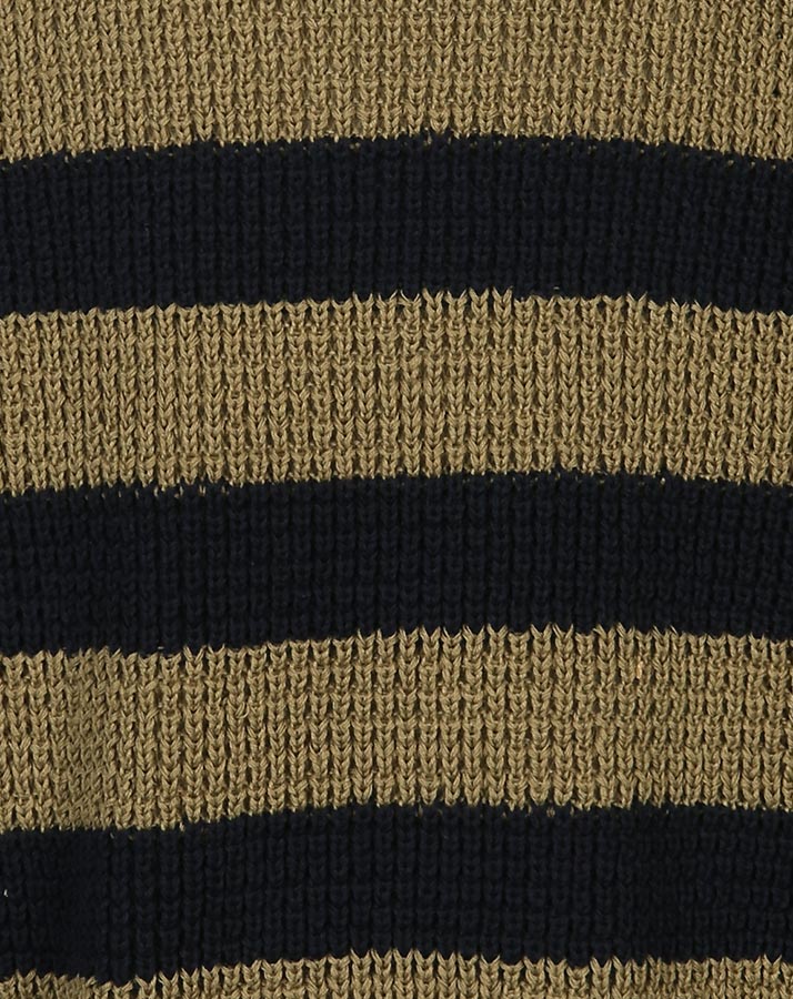 Pullover PAUL gestreift in olive